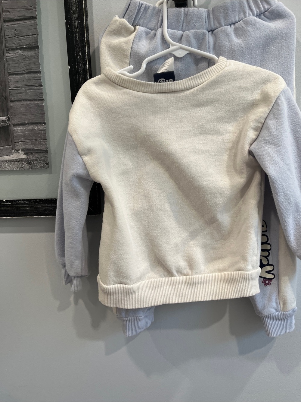 BLUEY “Let's Roll' Pullover Sweatshirt - Cream & Light Blue - Picture 2 of 3